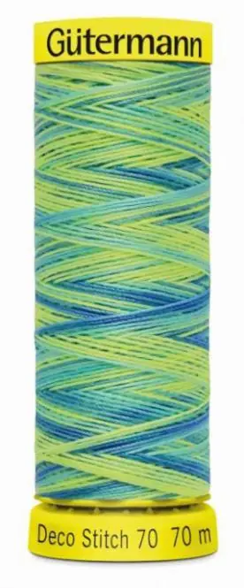 Wochenendangebot Deco Stitch 70 Multicolor Fb. 9968 – 70m Nähgarn von Gütermann – bunte Nähseide