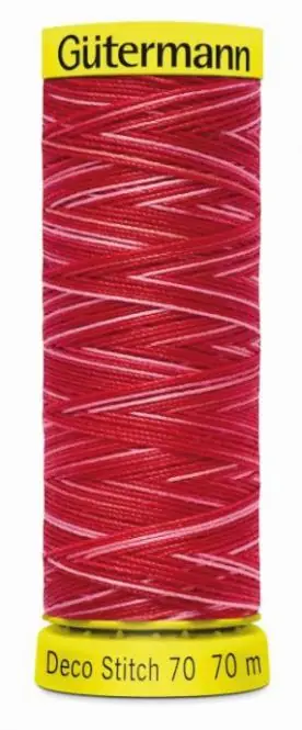 Deco Stitch 70 Multicolor Fb. 9984 – 70m Nähgarn von Gütermann – bunte Nähseide Bestpreis