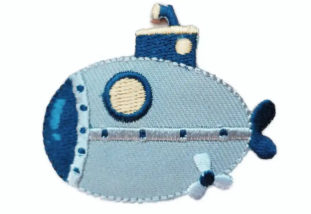 Finale Aktion Bügelbild U-Boot maritim UBoot – Applikation zum Aufbügeln