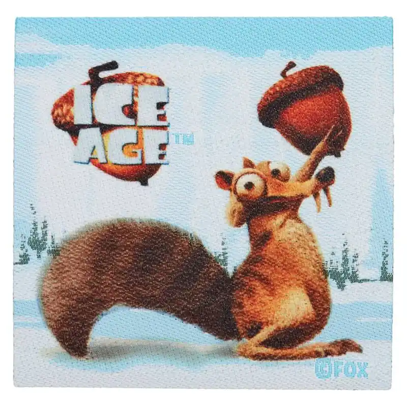 Original Bügelbild Ice Age Scrat Nuss – Applikation zum Aufbügeln