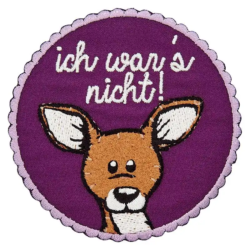 Bügelbild NICI Reh Bambi ich wars nicht – Applikation zum Aufbügeln Kostenloser Rückversand