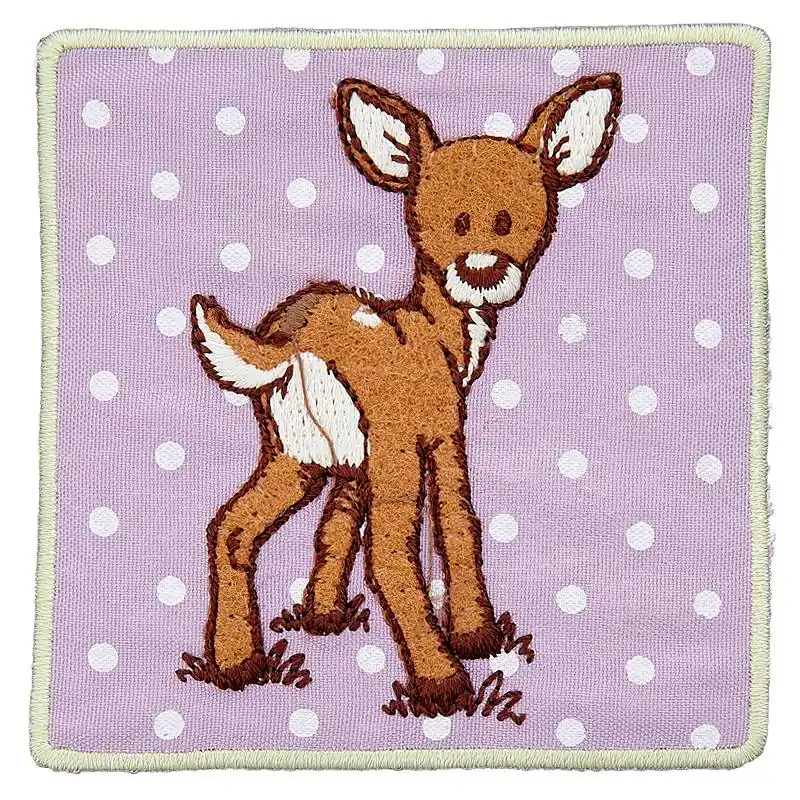 Angebot Bügelbild NICI Reh Bambi Punkte – Applikation zum Aufbügeln