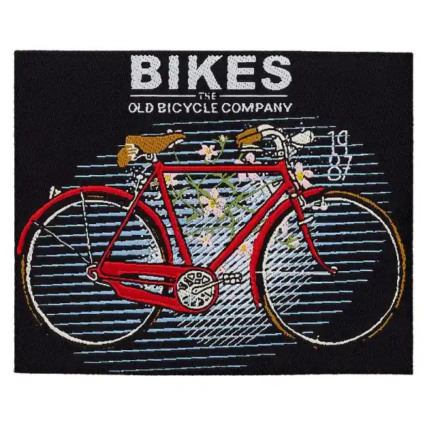 Rabatt Bügelbild Bikes Old Bicycle Company Fahrrad – Applikation zum Aufbügeln