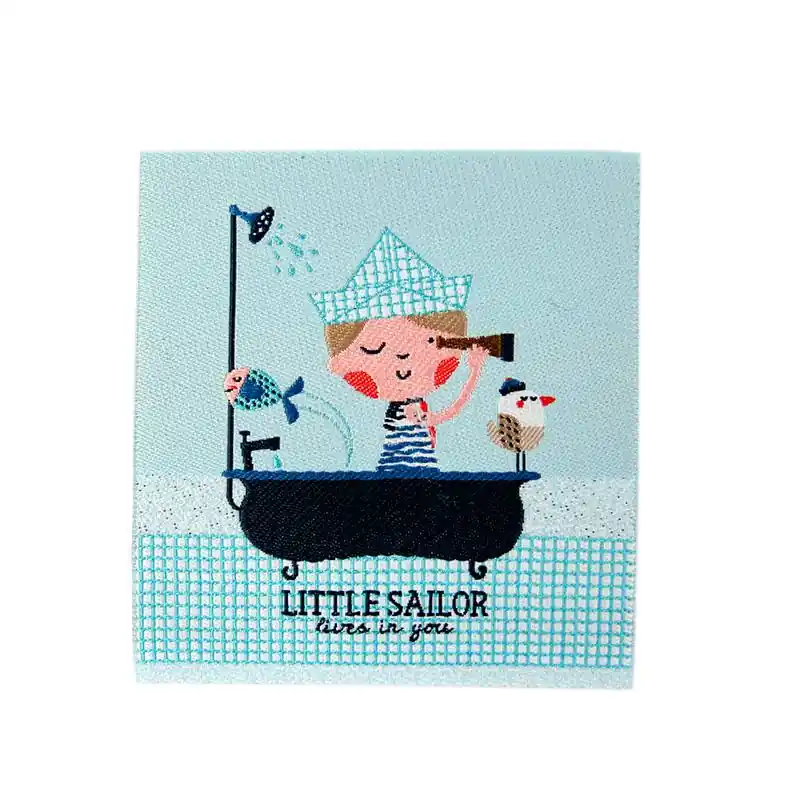 Bügelbild Little Sailor Badewanne Möwe – Applikation zum Aufbügeln Preiswert