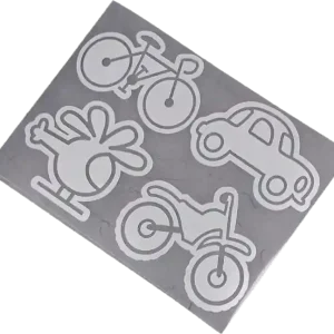 Begrenztes Angebot Bügelbild Refektor Auto Fahrrad Motorrad Hubschrauber - reflektierende Applikation zum Aufbügeln