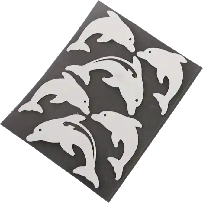 Preiswert Bügelbild Refektor Delphine 6x – reflektierende Applikation zum Aufbügeln