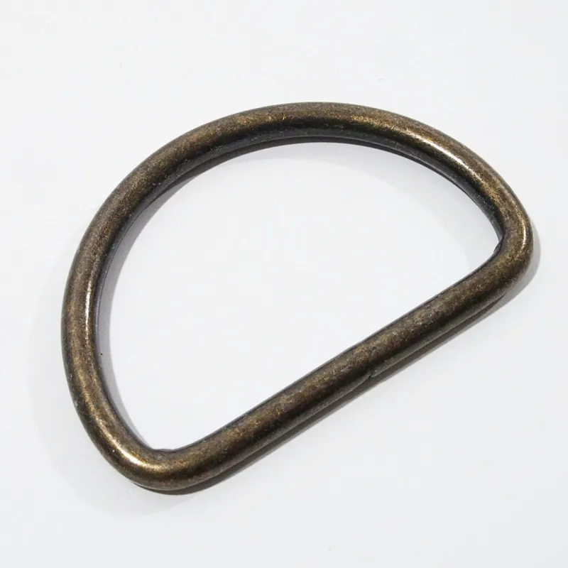Sale Metall D-Ring 50mm altmessing – für Taschen & Gurtbänder