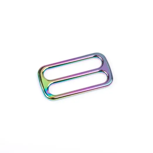 Metall Schieber Maxi 40mm rainbow – Leiterschnalle Stegschnalle für Gurtbänder Original
