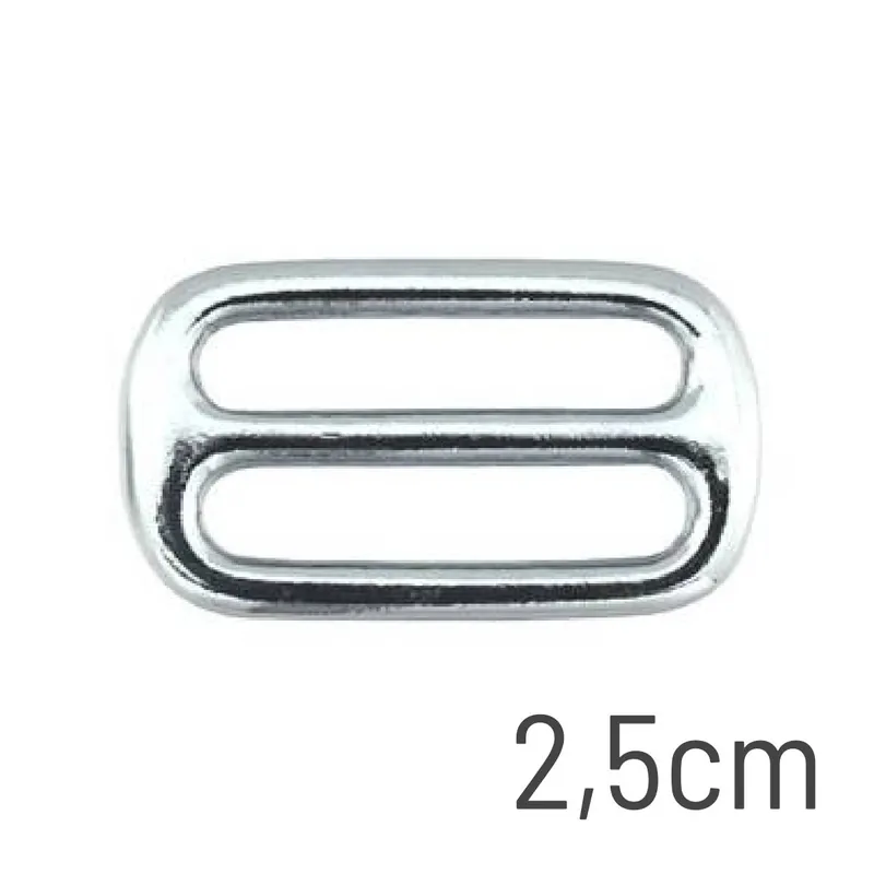 Zertifiziert Metall Schieber Maxi 25mm silber – Leiterschnalle Stegschnalle für Gurtbänder