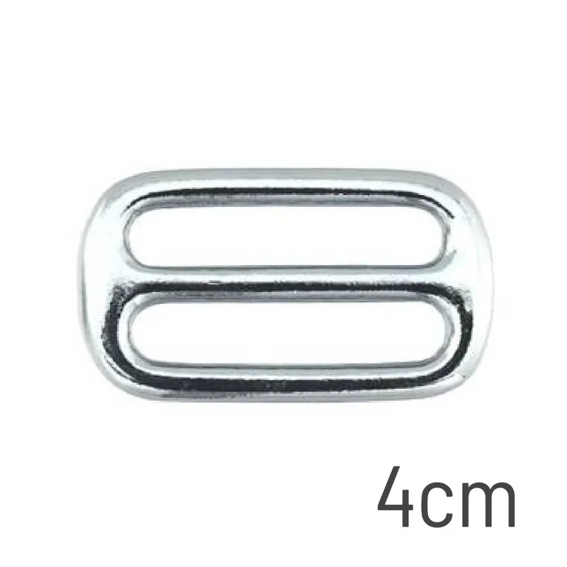 Exklusiv Metall Schieber Maxi 40mm silber – Leiterschnalle Stegschnalle für Gurtbänder