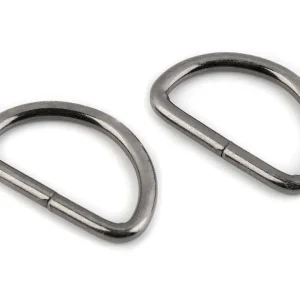 Metall D Ring 30mm nickel schwarz – für Taschen & Gurtbänder Top-Qualität