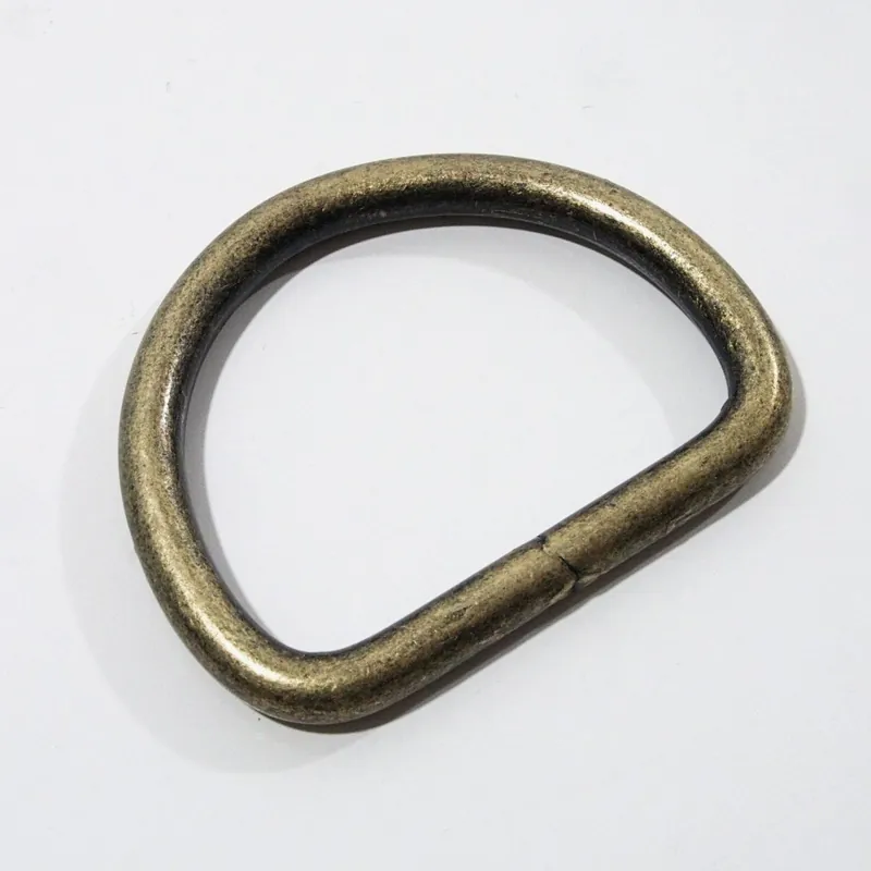 Metall D Ring 40mm altmessing – für Taschen & Gurtbänder Knallerangebot