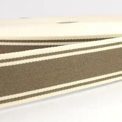 Jetzt Bestellen 4cm Gurtband Streifen breit beige creme – Taschengurt Gürtelband Rucksack Gurt