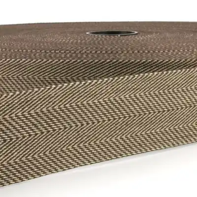 4cm Gurtband Doubleface Fischgrät braun – Taschengurt Gürtelband beidseitig nutzbar Nur Für Kurze Zeit