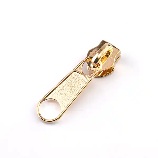 Zipper klassisch gold für 5mm Spirale Endlosreißverschluss SR5 Gratis Versand