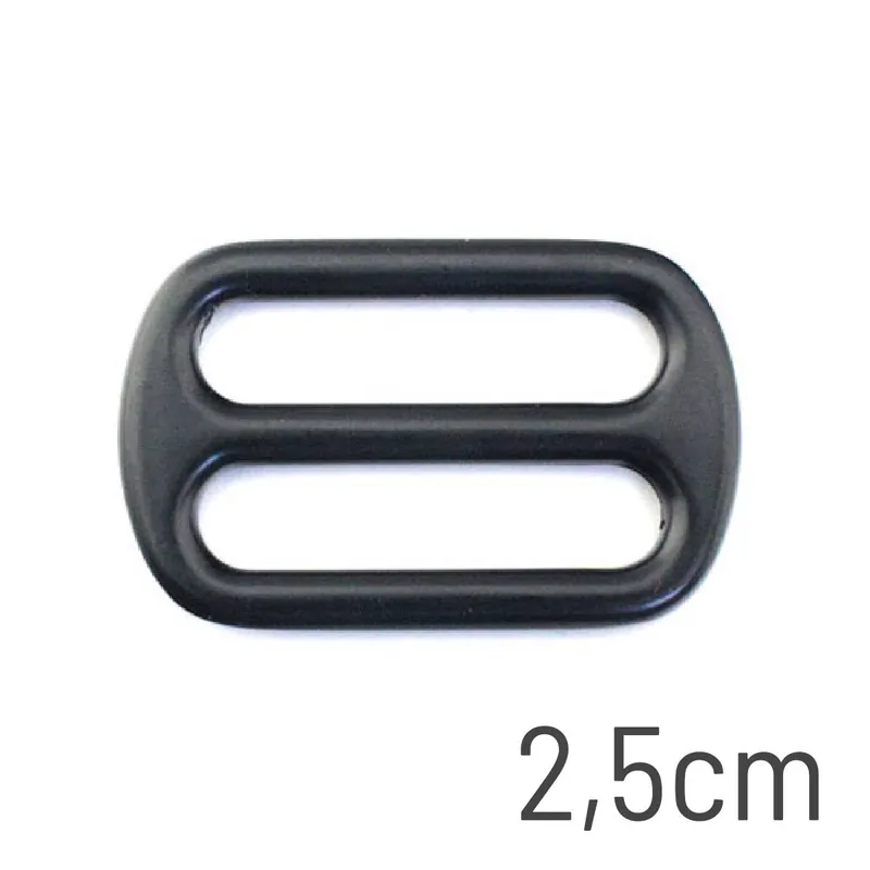 Highlight Metall Schieber Maxi 25mm schwarz – Leiterschnalle Stegschnalle für Gurtbänder