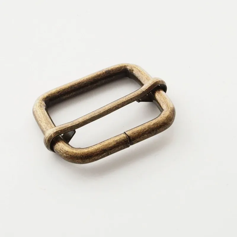 Schneller Versand Metall Stegschnalle 25mm altmessing – für Taschen & Gurtbänder – Leiterschnalle regulierbar