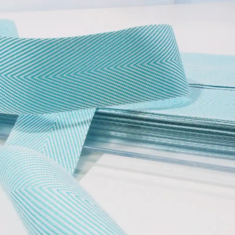 Köperband mint türkis 3,8cm breit Fischgrät – Nahtband Einfassband Saumband Gurtband Preiswert