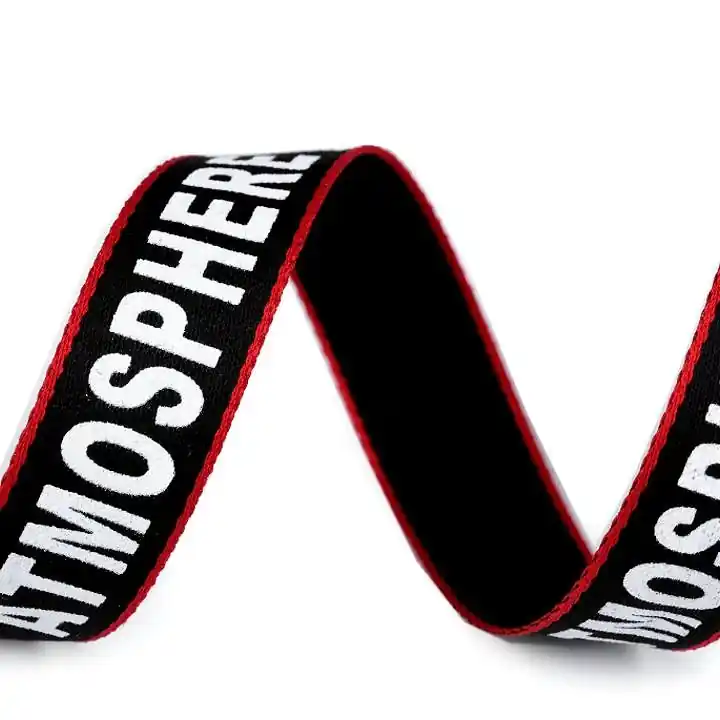 Ripsband Atmosphere schwarz rot 2cm breit – Gurtband Webband Saumband Kordel Online Kaufen