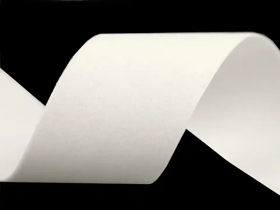 Samtband creme 40mm breit Wildlederoptik beidseitig – velvet ribbon doubleface creme Markenprodukt