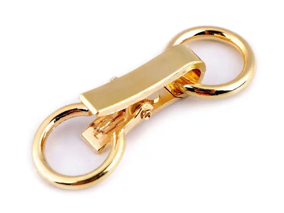 Saisonangebot Verschluss Karabiner und Ring gold – Schließe für Mantel Tasche & Tuch