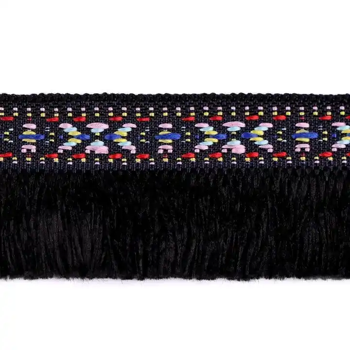 Fransenborte Indianer 3,5cm schwarz – Borte mit Fransen Fransenband für Kostüme Meistverkauft