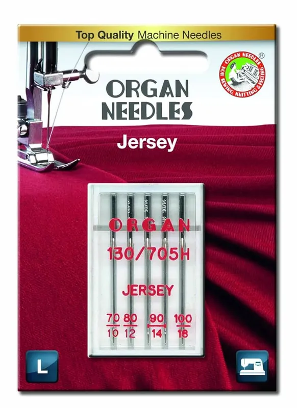 ORGAN Nähmaschinen Nadeln – Jersey Mix 70/10 – 100/16 – für Jersey und Strick Neue Kollektion