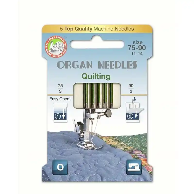 ORGAN ECO Nähmaschinen Nadeln – Quilting Mix 75/11 – 90/14 – für Quilting, Patchwork, Stepparbeiten Jetzt Kaufen
