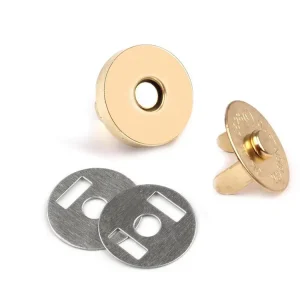 Nur Heute Magnetverschluß gold – Magnetknopf rund 18mm