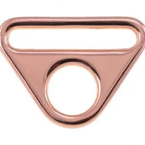 Metall O Ring mit Steg 30mm rose gold kupfer – für Taschen & Gurtbänder Taschenring Preiswert