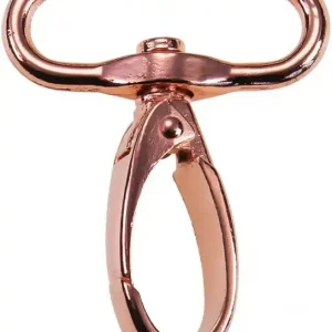 Metall Karabiner 40mm rose gold kupfer – für Taschen & Gurtbänder - drehbares Gelenk Sonderangebot
