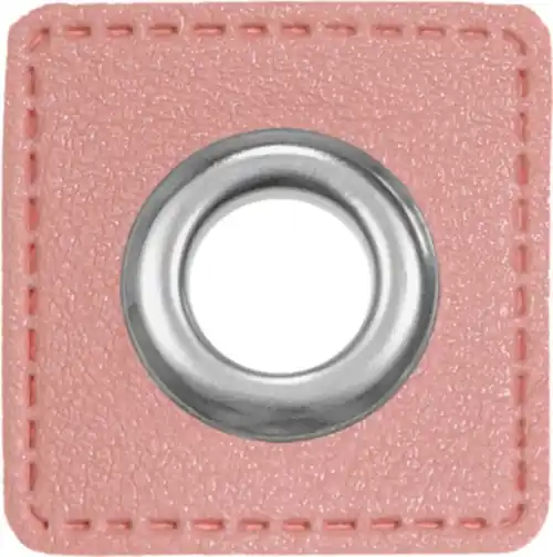 Ösen auf Kunstleder zum Aufnähen – Ösen Patches Ø 11mm in rosa Meistverkauft