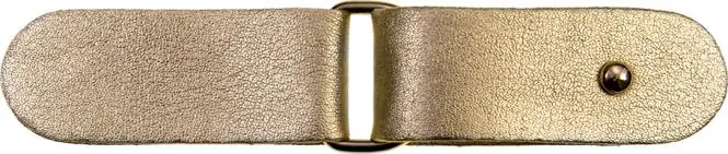 Kunstleder Verschluss gold 11cm lang – Schließe für Mantel Tasche und Tuch Super-Preis