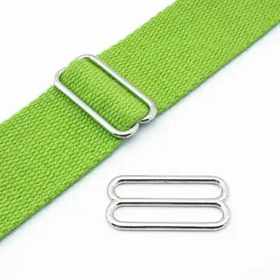 Metall Steg 38mm silber – Leiterschnalle für Taschen & Gurtbänder 4cm Stegschnalle regulierbar Neue Ware