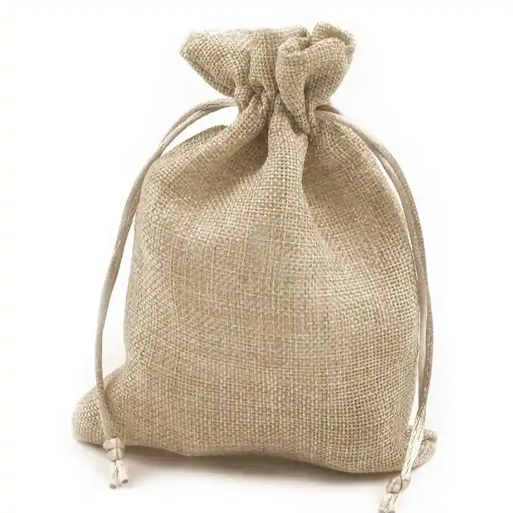 Versand Am Gleichen Tag Säckchen natur im Jute Look für kleine Geschenke Adventskalender & Co 13x19cm