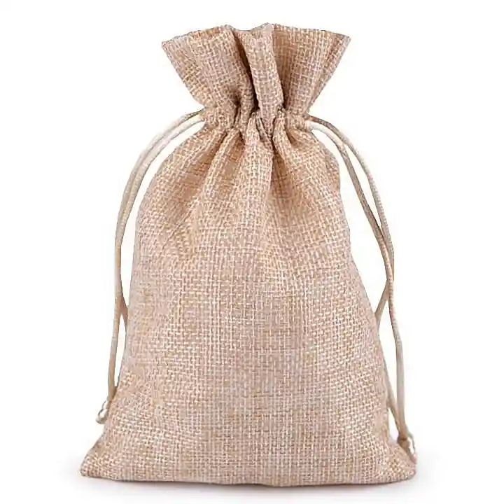 Ausverkauf Säckchen natur im Jute Look für kleine Geschenke Adventskalender & Co 11x17cm