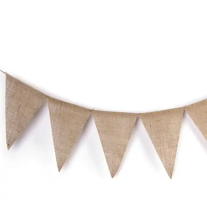 Wimpelkette 3m aus Jute für Dekoration Hochzeit Weihnachten Geburtstag Meistverkauft