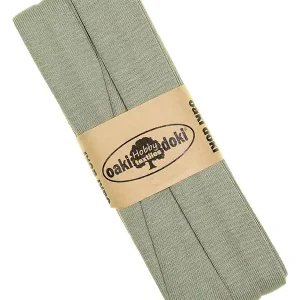 Saisonangebot 3m Elastisches Schrägband aus Jersey dusty green - Jerseyschrägband 40/20/10