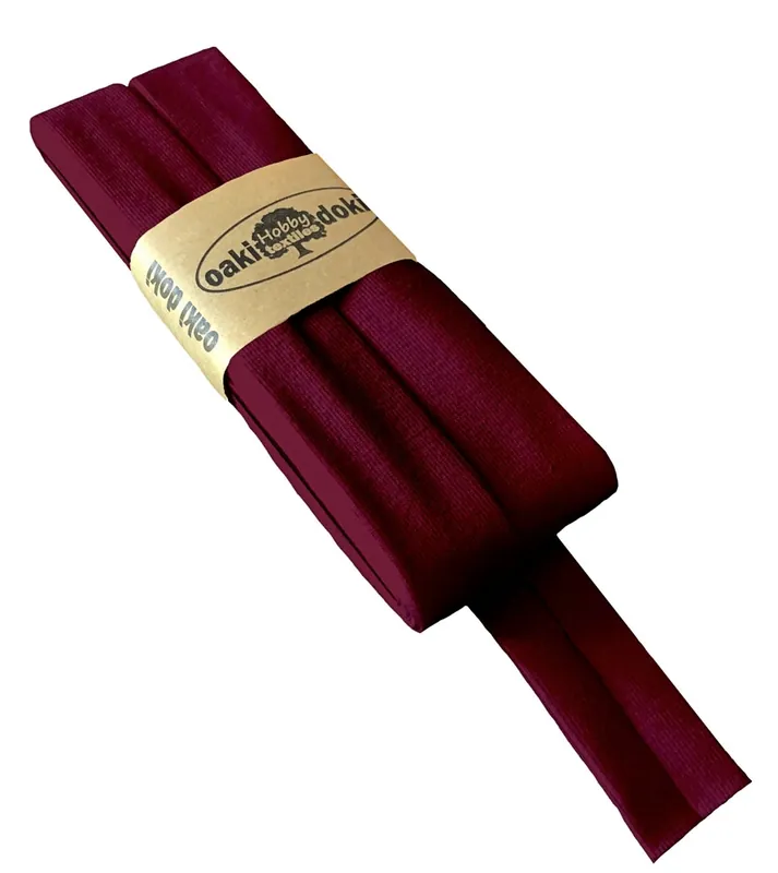 Sale 3m Elastisches Schrägband aus Jersey lila aubergine – Jerseyschrägband 40/20/10