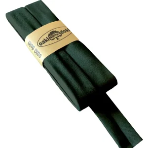 Mega-Angebot 3m Elastisches Schrägband aus Jersey dunkelgrün - Jerseyschrägband 40/20/10