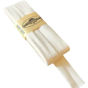 3m Elastisches Schrägband aus Jersey creme weiß - Jerseyschrägband 40/20/10 Jetzt Kaufen
