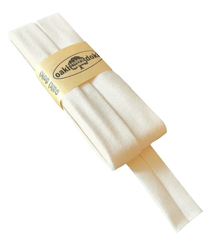 3m Elastisches Schrägband aus Jersey creme weiß – Jerseyschrägband 40/20/10 Jetzt Kaufen