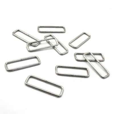 Top-Seller Vierkantring 40mm silber für Taschen & Gurtbänder bis 4cm