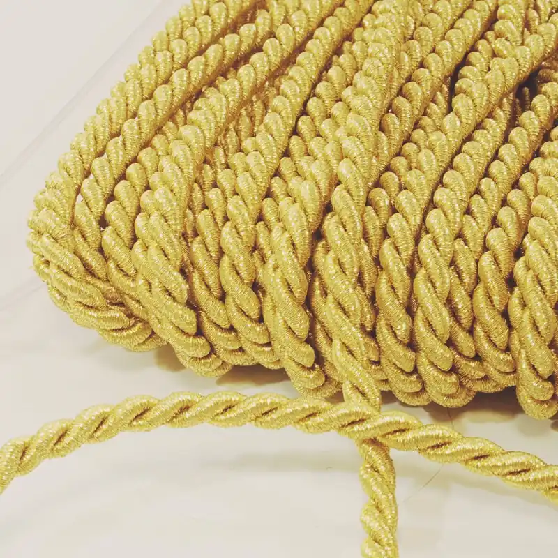 Metallic Kordel Ø6mm gold – Brokatkordel Flechtkordel Wochenendangebot