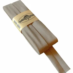 3m Elastisches Schrägband aus Jersey beige braun - Jerseyschrägband 40/20/10 Ausverkauf