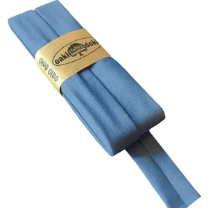 3m Elastisches Schrägband aus Jersey blau - Jerseyschrägband 40/20/10 Heißes Angebot