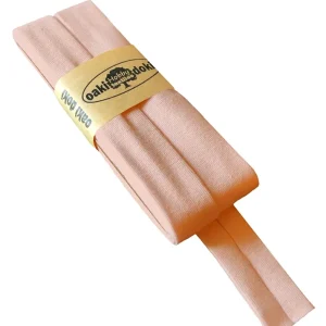 3m Elastisches Schrägband aus Jersey zart rosa - Jerseyschrägband 40/20/10 Mengenrabatt