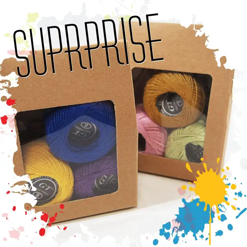 Stickgarn Set SURPRISE bunt – Baumwollgarn 3x60m – Sticktwist zum Sticken & Häkeln Garantierte Lieferung