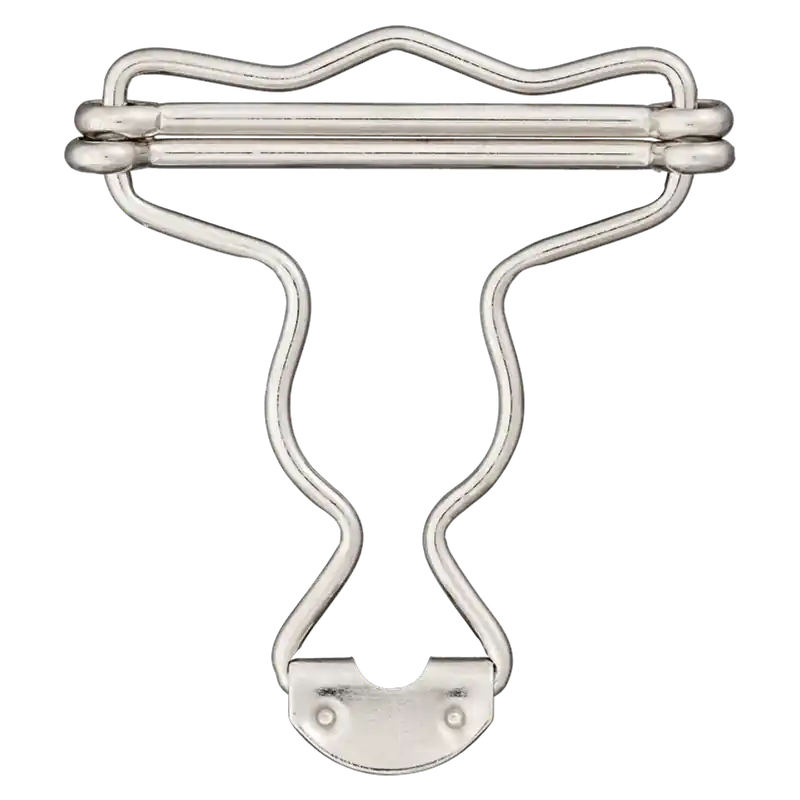 Hochwertig Hosenträger Schließe für Latzhose & Latzrock silber 35mm – Verschluß zum Jeans Patentknopf