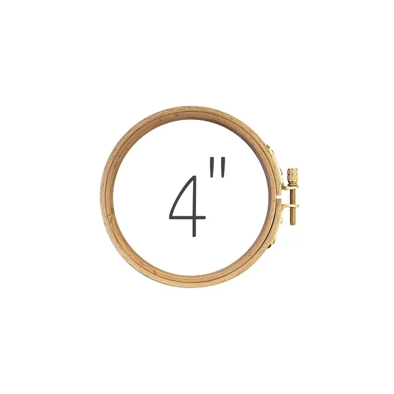 Stickrahmen aus Holz Ø 4″ – Stickring mit Stellschraube 102mm von BabySnap Mengenrabatt